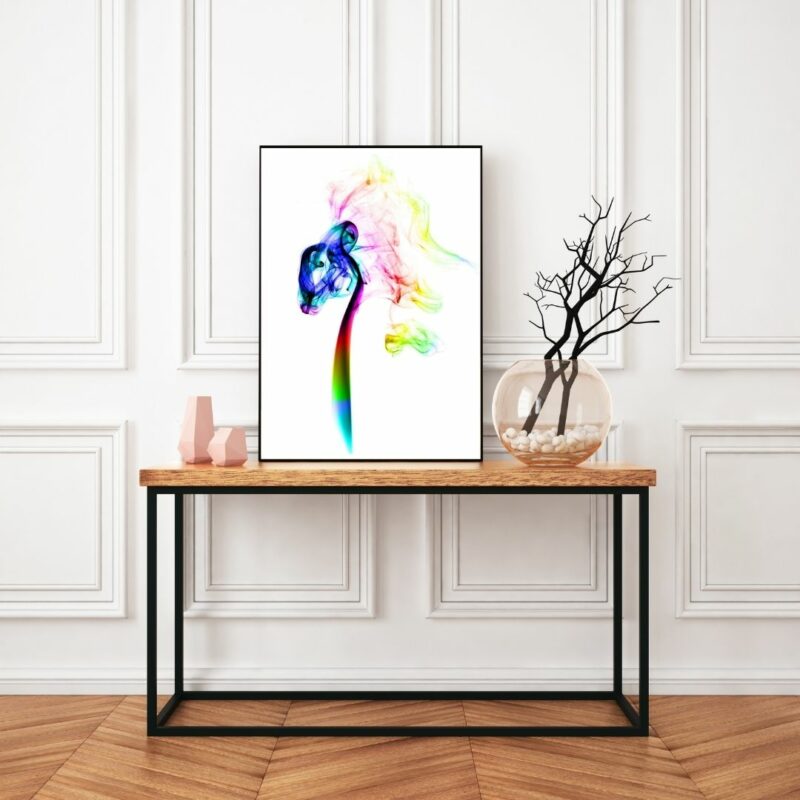 poster cheval abstrait chambre