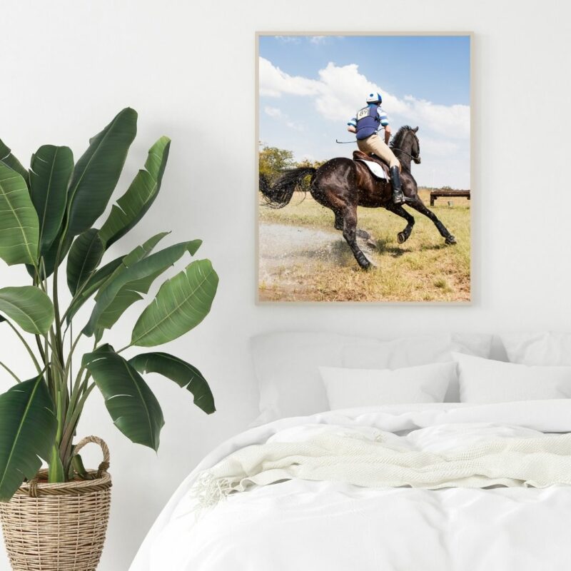 poster cheval jockey chambre